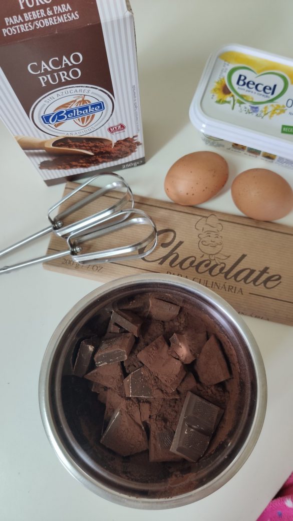 Ingredientes Mousse de chocolate